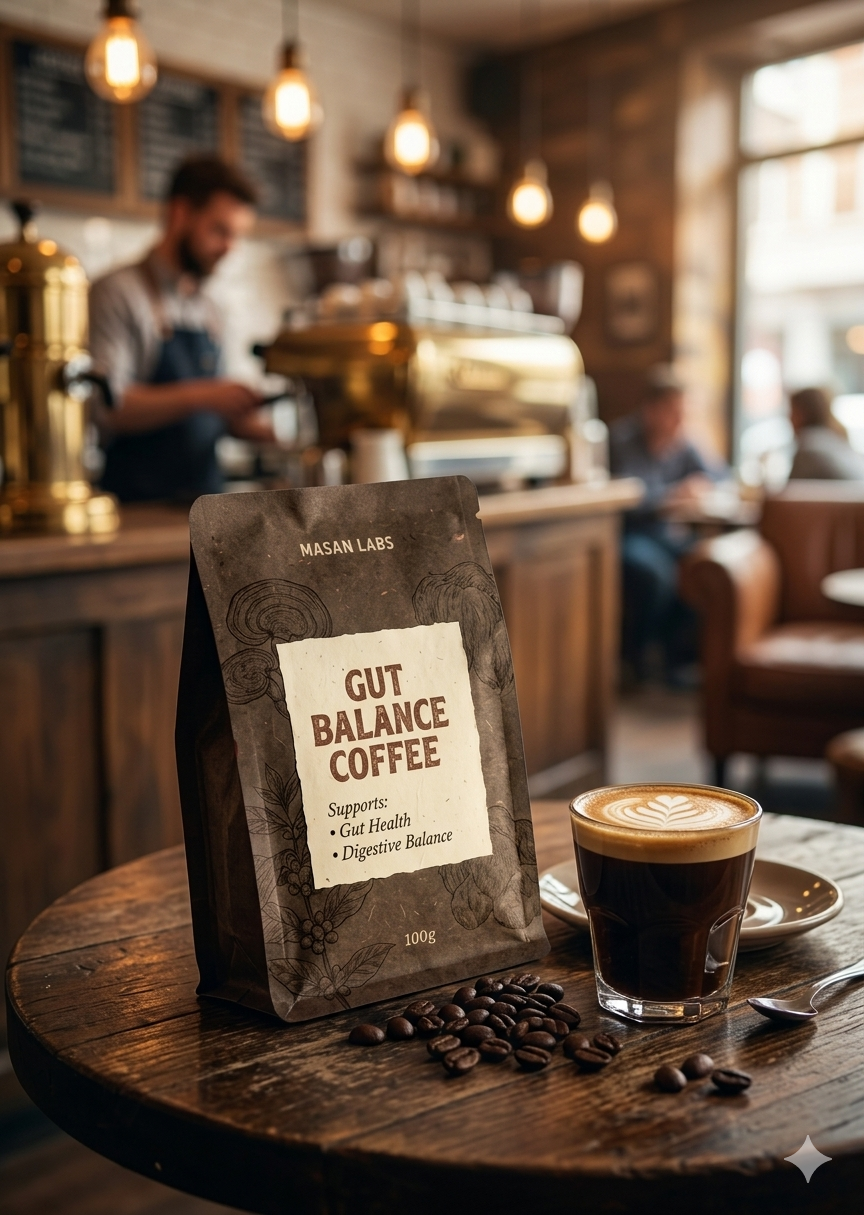 Gut Balance Coffee | Digestive Support Functional Coffee by MASAN LABS