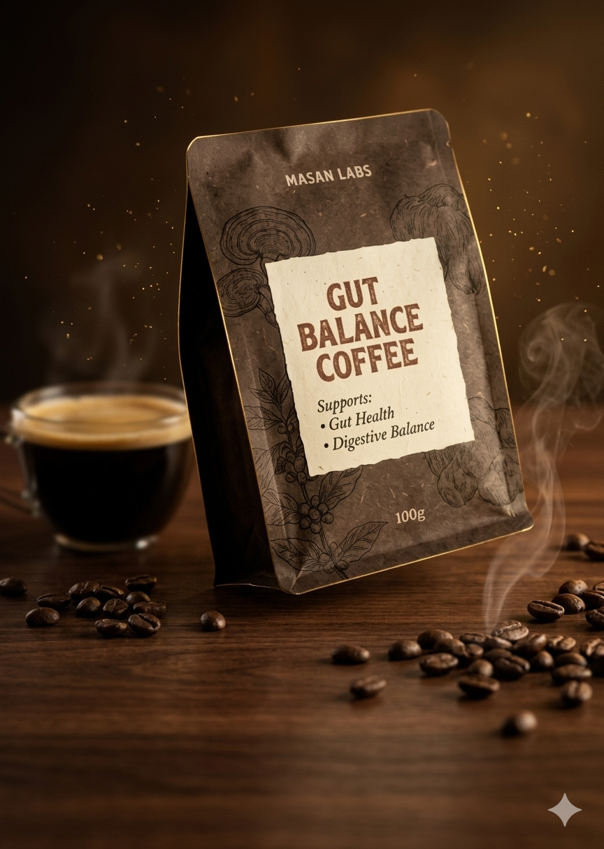 Gut Balance Coffee | Digestive Support Functional Coffee by MASAN LABS